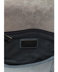 Голубой кожаный клатч от Furla