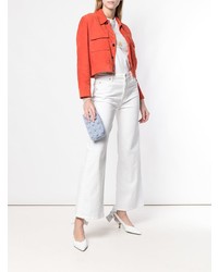 Голубой кожаный клатч от Shrimps