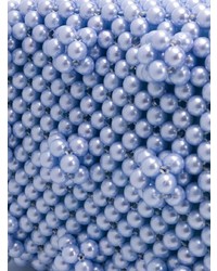 Голубой кожаный клатч от Shrimps