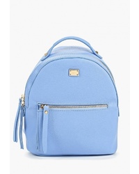 Женский голубой кожаный рюкзак от Baggini