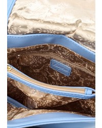 Женский голубой кожаный рюкзак от Calipso