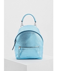 Женский голубой кожаный рюкзак от Coccinelle