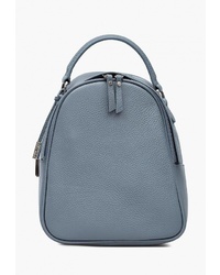 Женский голубой кожаный рюкзак от Eleganzza