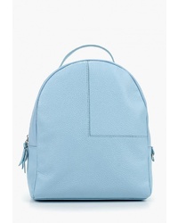 Женский голубой кожаный рюкзак от Fabio Bruno