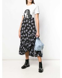 Женский голубой кожаный рюкзак от Rebecca Minkoff