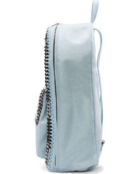 Женский голубой кожаный рюкзак от Stella McCartney