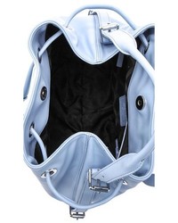 Женский голубой кожаный рюкзак от Opening Ceremony