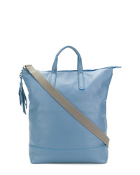 Женский голубой кожаный рюкзак от Jost