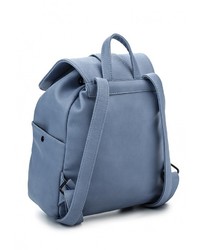 Женский голубой кожаный рюкзак от LOST INK
