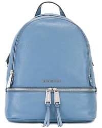 Женский голубой кожаный рюкзак от MICHAEL Michael Kors