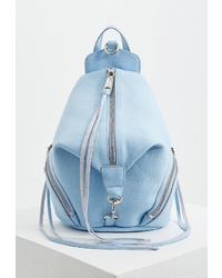 Женский голубой кожаный рюкзак от Rebecca Minkoff