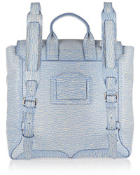 Женский голубой кожаный рюкзак от 3.1 Phillip Lim