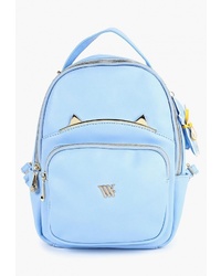 Женский голубой кожаный рюкзак от Vera Victoria Vito