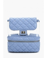 Женский голубой кожаный рюкзак от Vitacci