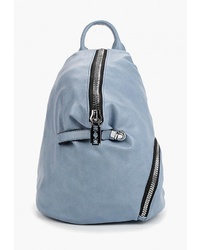 Женский голубой кожаный рюкзак от Vivian Royal