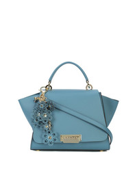 Женский голубой кожаный рюкзак от Zac Zac Posen