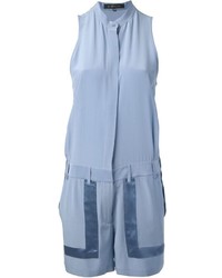 Голубой комбинезон с шортами от Barbara Bui
