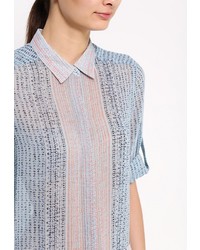 Голубой комбинезон с шортами от BCBGMAXAZRIA