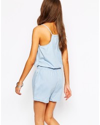 Голубой комбинезон с шортами от Vero Moda