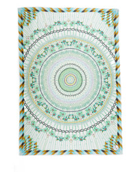 Женский голубой легкий шарф от Temperley London