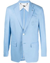 Мужской голубой льняной пиджак от Billionaire