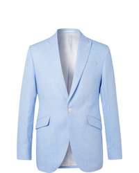 Мужской голубой льняной пиджак от Favourbrook