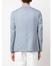 Мужской голубой льняной пиджак от Eleventy