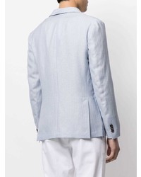 Мужской голубой льняной пиджак от Colombo