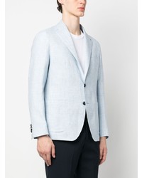 Мужской голубой льняной пиджак от Tagliatore