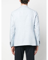 Мужской голубой льняной пиджак от Tagliatore