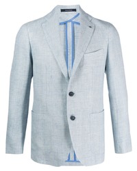 Мужской голубой льняной пиджак от Tagliatore