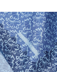 Голубой нагрудный платок с принтом от Turnbull & Asser