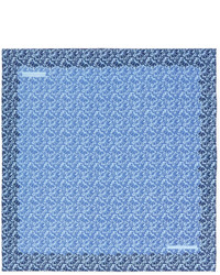 Голубой нагрудный платок с принтом от Turnbull & Asser