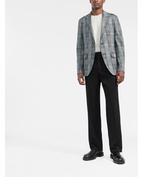 Мужской голубой пиджак в клетку от Etro