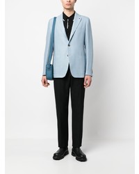 Мужской голубой пиджак с вышивкой от Tagliatore