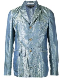 Мужской голубой пиджак с принтом от Comme Des Garcons Homme Plus
