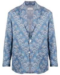 Мужской голубой пиджак с принтом от MACKINTOSH