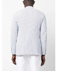 Мужской голубой пиджак с принтом от Lardini