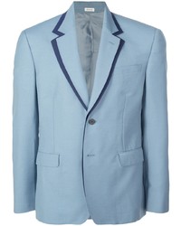 Мужской голубой пиджак от Alexander McQueen