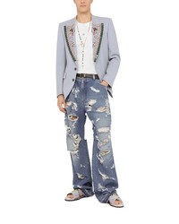 Мужской голубой пиджак от Dolce & Gabbana