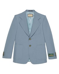 Мужской голубой пиджак от Gucci