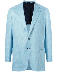 Мужской голубой пиджак от Kiton