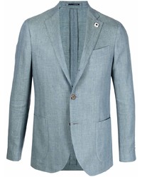 Мужской голубой пиджак от Lardini