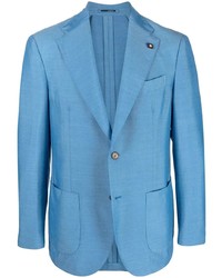 Мужской голубой пиджак от Lardini