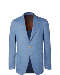 Мужской голубой пиджак от Loro Piana
