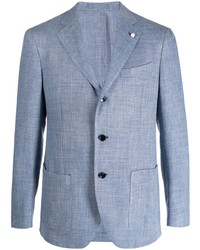 Мужской голубой пиджак от Luigi Bianchi Mantova