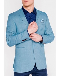Мужской голубой пиджак от OMBRE