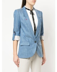 Женский голубой пиджак от GUILD PRIME