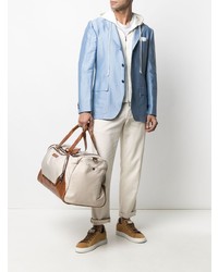 Мужской голубой пиджак от Kiton