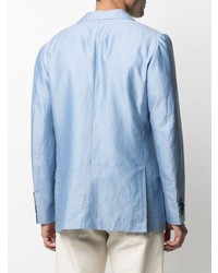 Мужской голубой пиджак от Kiton